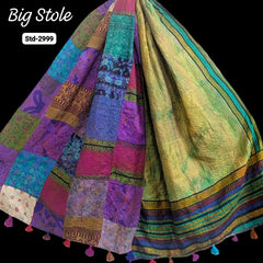 Handmade Silk Stole- While style meets utility-Big Size-2999