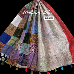 Handmade Silk Stole- While style meets utility- Medium Size-3009