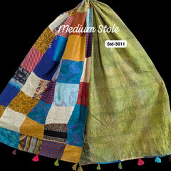 Handmade Silk Stole- While style meets utility- Medium Size-3011