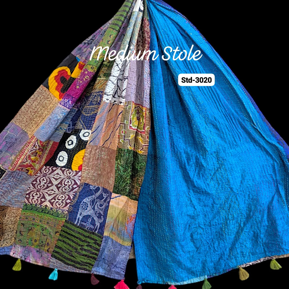 Handmade Silk Stole- While style meets utility- Medium Size-3020