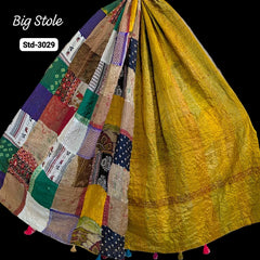 Handmade Silk Stole- While style meets utility-Big Size-3029