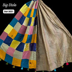 Handmade Silk Stole- While style meets utility-Big Size-3031
