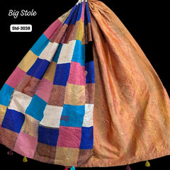 Handmade Silk Stole- While style meets utility-Big Size-3038