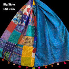 Handmade Silk Stole- While style meets utility-Big Size-3047