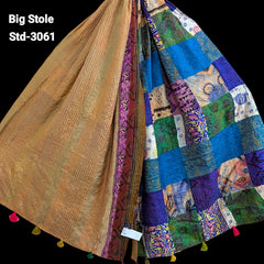 Handmade Silk Stole- While style meets utility-Big Size-3061