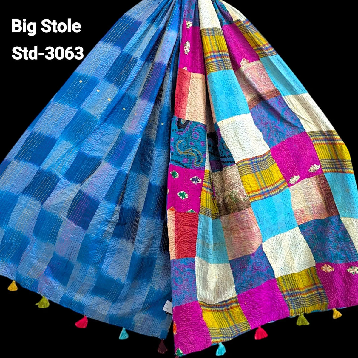 Handmade Silk Stole- While style meets utility-Big Size-3063