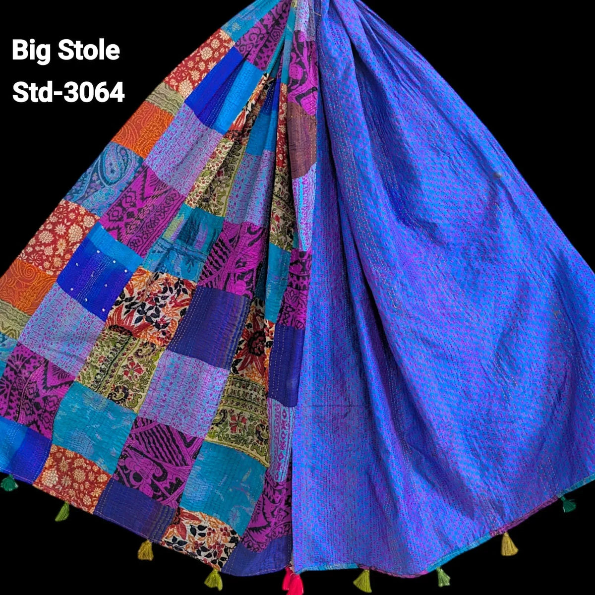 Handmade Silk Stole- While style meets utility-Big Size-3064