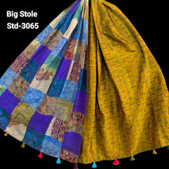 Handmade Silk Stole- While style meets utility-Big Size-3065