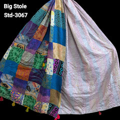 Handmade Silk Stole- While style meets utility-Big Size-3067