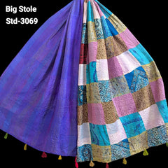 Handmade Silk Stole- While style meets utility-Big Size-3069