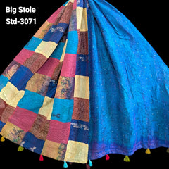 Handmade Silk Stole- While style meets utility-Big Size-3071
