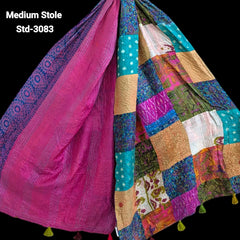 Handmade Silk Stole- While style meets utility- Medium Size-3083