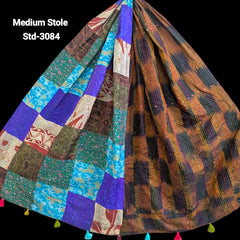 Handmade Silk Stole- While style meets utility- Medium Size-3084