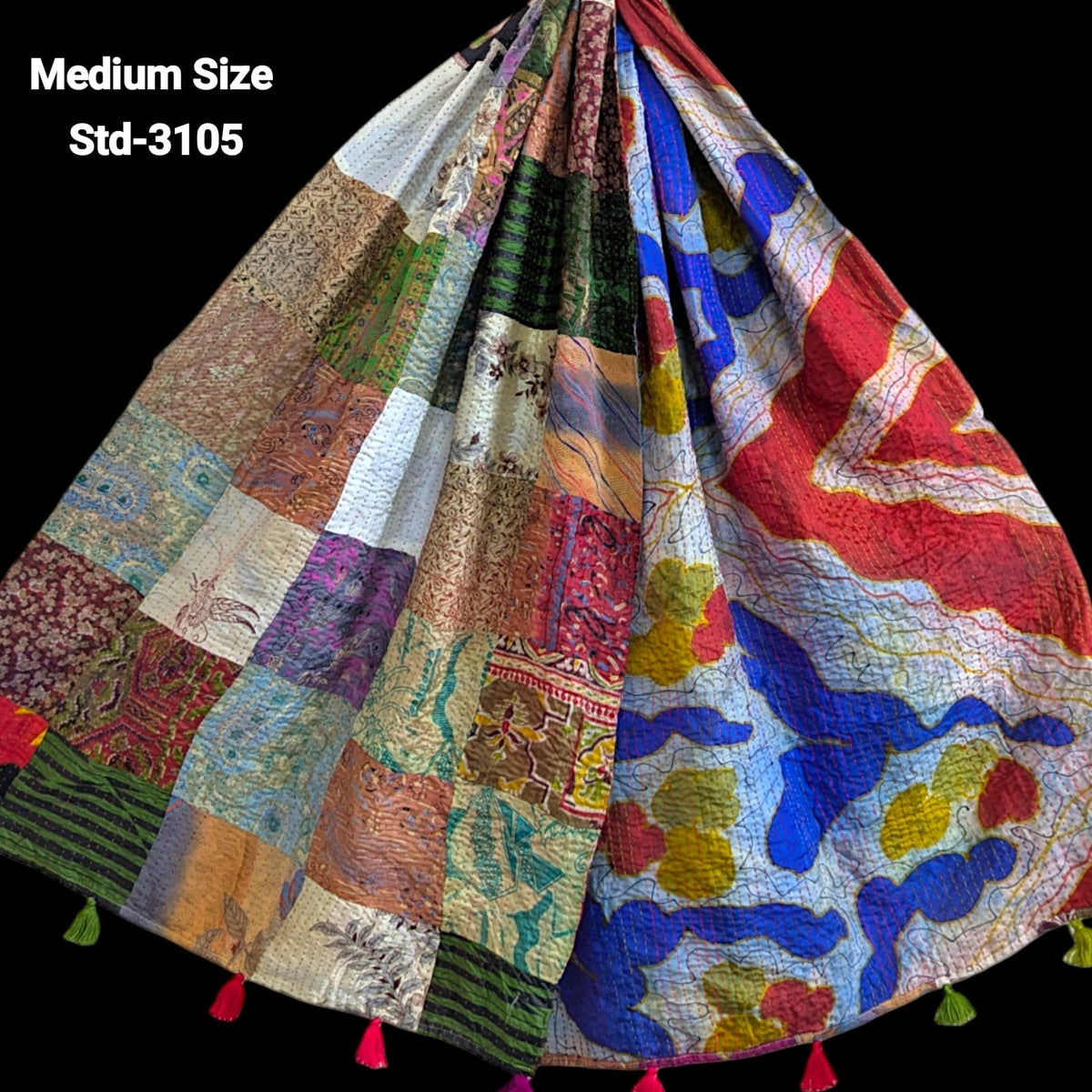 Handmade Silk Stole- While style meets utility- Medium Size-3105