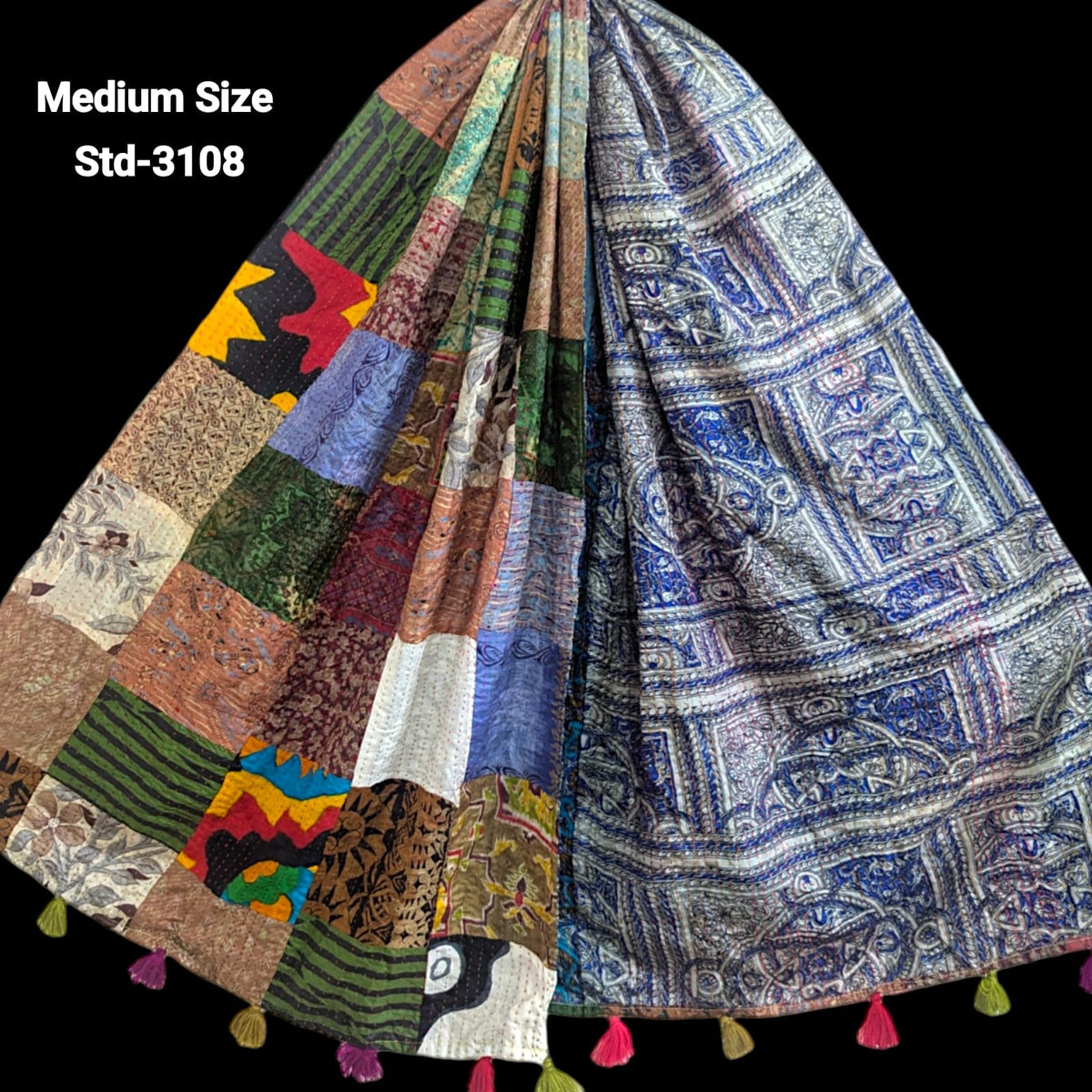 Handmade Silk Stole- While style meets utility- Medium Size-3108
