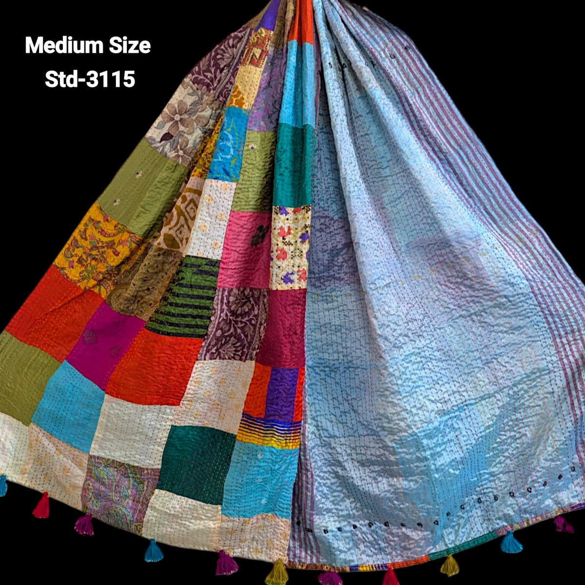 Handmade Silk Stole- While style meets utility- Medium Size-3115