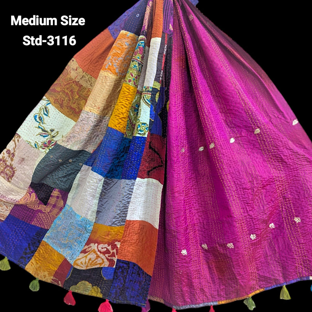 Handmade Silk Stole- While style meets utility- Medium Size-3116