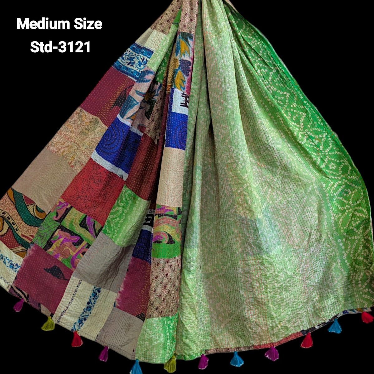 Handmade Silk Stole- While style meets utility- Medium Size-3121