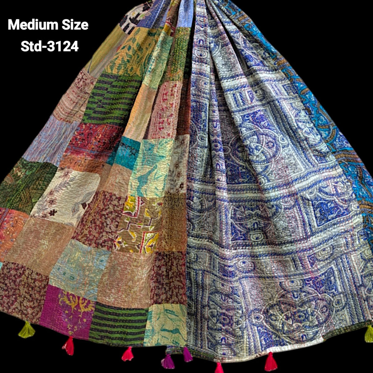 Handmade Silk Stole- While style meets utility- Medium Size-3124