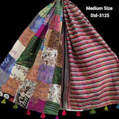 Handmade Silk Stole- While style meets utility- Medium Size-3125