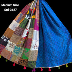 Handmade Silk Stole- While style meets utility- Medium Size-3127