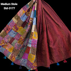 Handmade Silk Stole- While style meets utility- Medium Size-3177