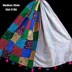 Handmade Silk Stole- While style meets utility- Medium Size-3186