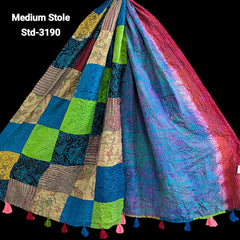 Handmade Silk Stole- While style meets utility- Medium Size-3190