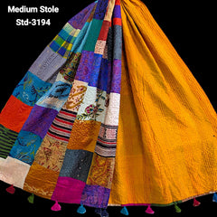 Handmade Silk Stole- While style meets utility- Medium Size-3194