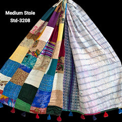 Handmade Silk Stole- While style meets utility- Medium Size-3208