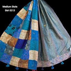 Handmade Silk Stole- While style meets utility- Medium Size-3213