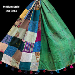 Handmade Silk Stole- While style meets utility- Medium Size-3214