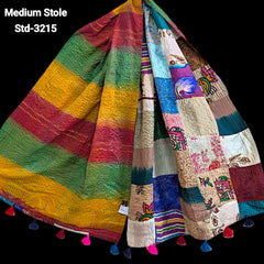 Handmade Silk Stole- While style meets utility- Medium Size-3215