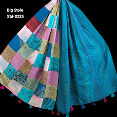 Handmade Silk Stole- While style meets utility-Big Size-3225