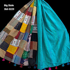 Handmade Silk Stole- While style meets utility-Big Size-3229