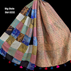Handmade Silk Stole- While style meets utility-Big Size-3232