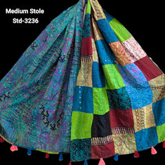 Handmade Silk Stole- While style meets utility- Medium Size-3236