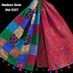 Handmade Silk Stole- While style meets utility- Medium Size-3237