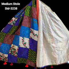 Handmade Silk Stole- While style meets utility- Medium Size-3238