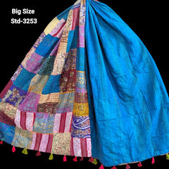 Handmade Silk Stole- While style meets utility-Big Size-3253