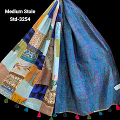 Handmade Silk Stole- While style meets utility- Medium Size-3254