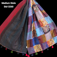 Handmade Silk Stole- While style meets utility- Medium Size-3260
