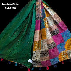 Handmade Silk Stole- While style meets utility- Medium Size-3270