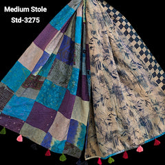 Handmade Silk Stole- While style meets utility- Medium Size-3275
