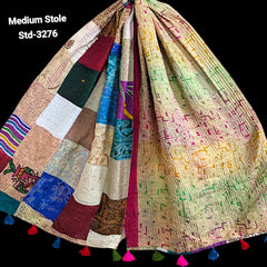 Handmade Silk Stole- While style meets utility- Medium Size-3276