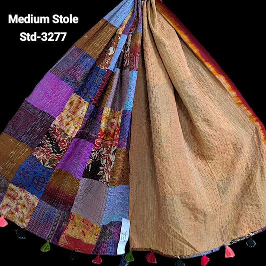 Handmade Silk Stole- While style meets utility- Medium Size-3277