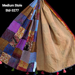Handmade Silk Stole- While style meets utility- Medium Size-3277