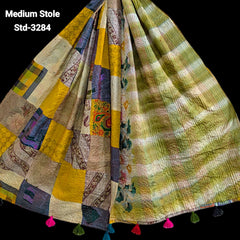 Handmade Silk Stole- While style meets utility- Medium Size-3284