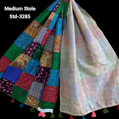 Handmade Silk Stole- While style meets utility- Medium Size-3285