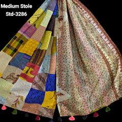 Handmade Silk Stole- While style meets utility- Medium Size-3286
